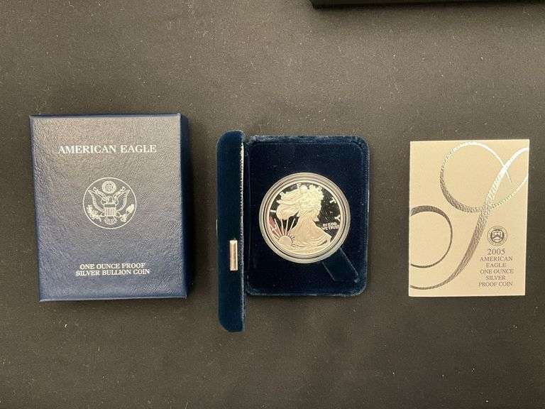 2005 American Eagle one ounce silver proof coin image