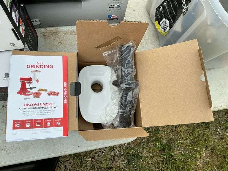 KitchenAid stand mixer food grinder attachment image