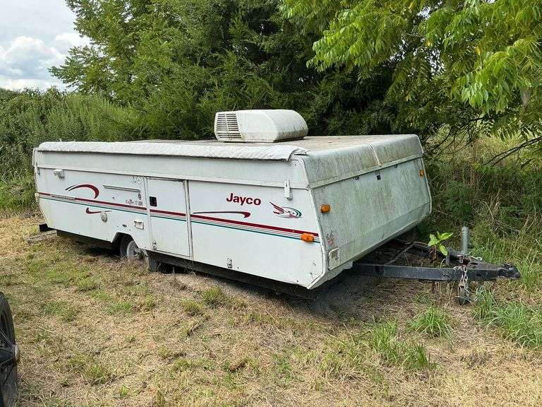 1998  JAYCO  RV Trailer Jayco Eagle 12UDK pop-up camper PROJECT, 2" ball, twisted frame image