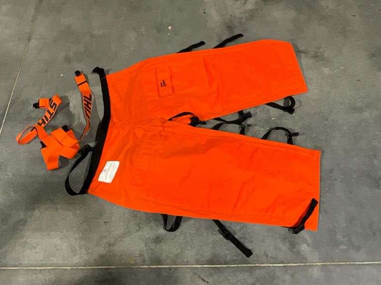 Stihl chainsaw chaps, 30-42 waist, length to 40" image