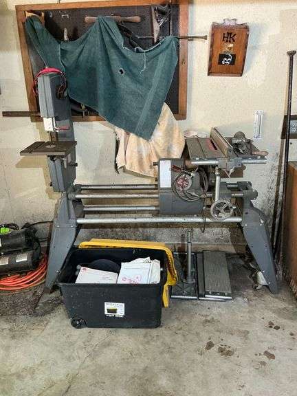 Shop Smith Mark V woodworking machine with accessories, manual. image
