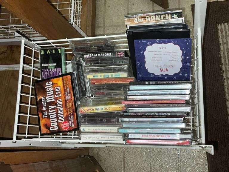 CDs and cassettes image