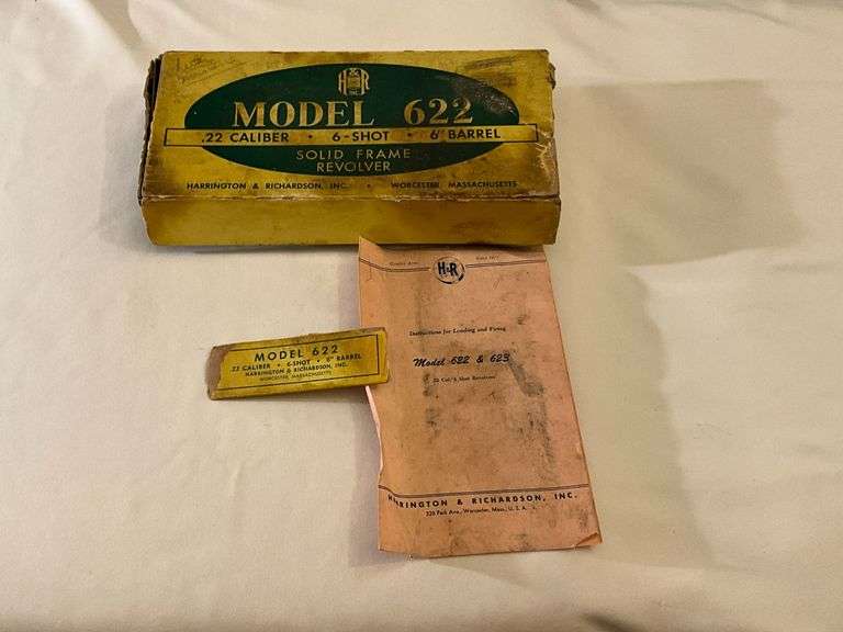 Harrington & Richardson EMPTY BOX for Model 622 and owner's manual image