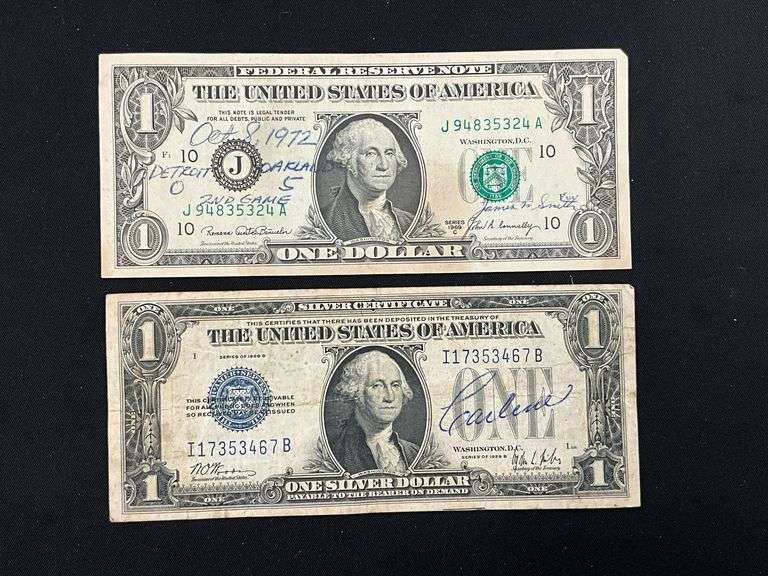 $1 Silver certificate series of 1928B Monopoly back image