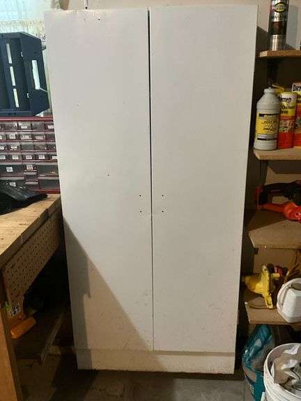 Metal cabinet and contents image