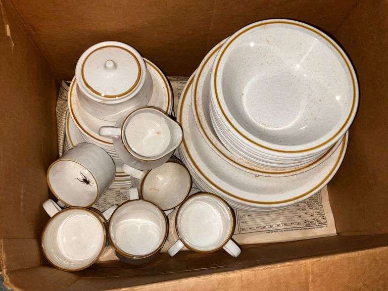 JC Penny stoneware set, 48 pieces image