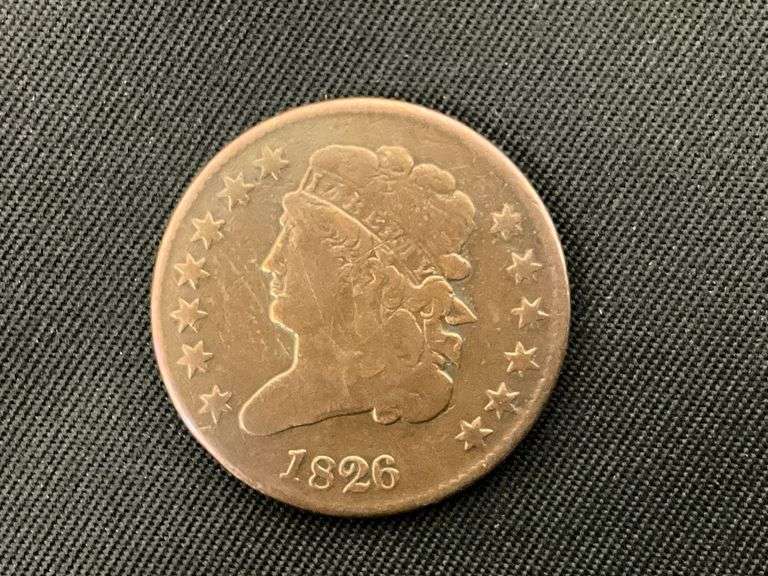 1826 half cent image