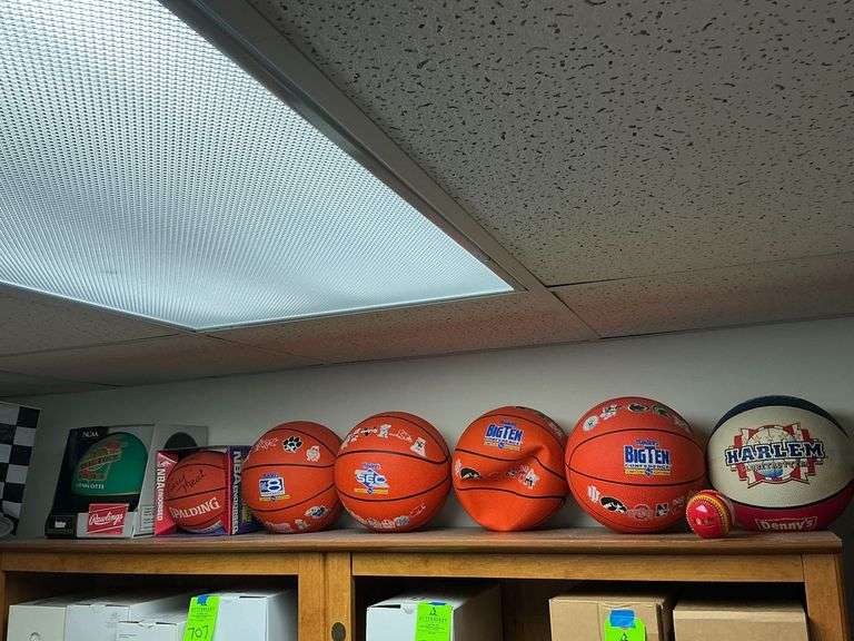 Big Ten and Big Eight basketballs, Show Me State Games baseball image