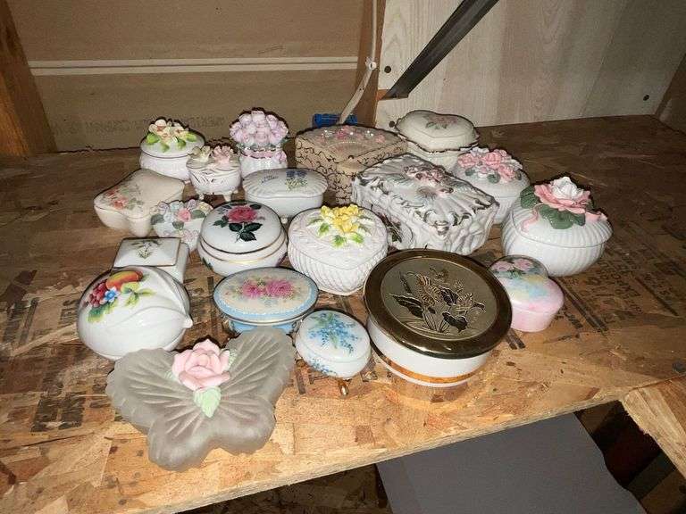 Collection of trinket boxes image