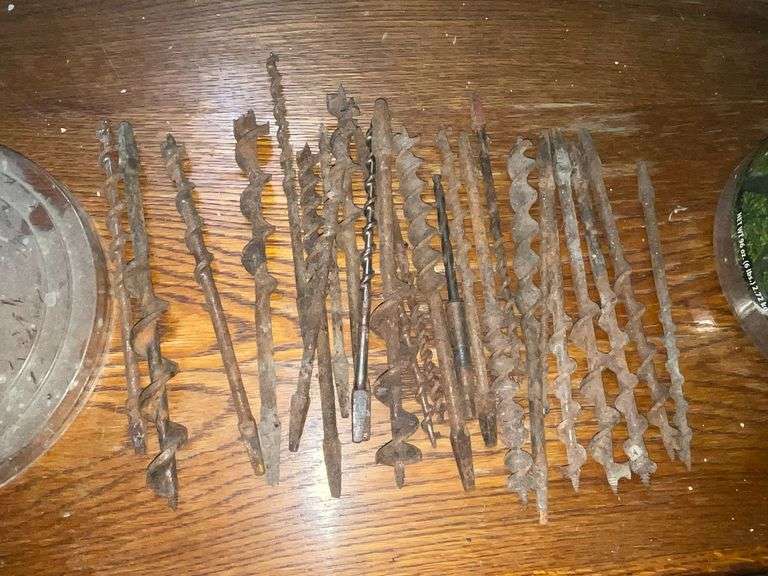 Large assortment of auger bits image
