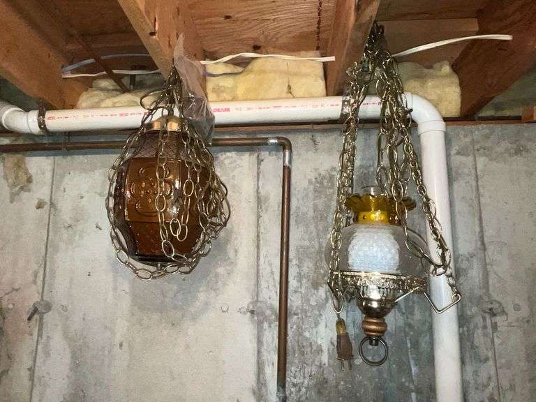 Pair of swag lights image