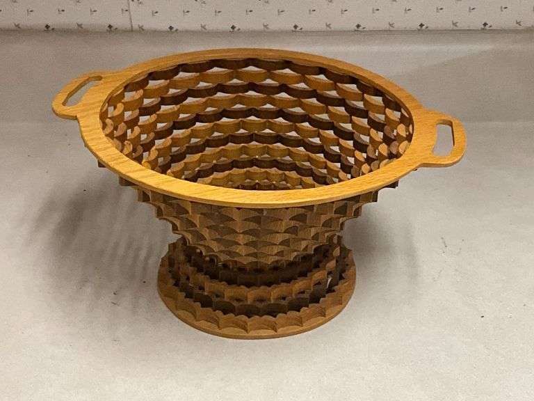 Wooden handcrafted basket by Kenney Archer image