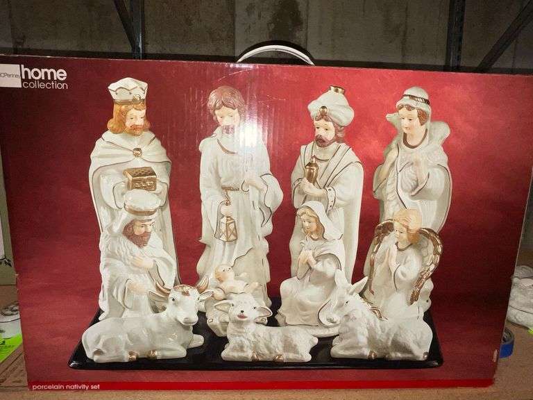 JC Penney Home Collection porcelain nativity set image