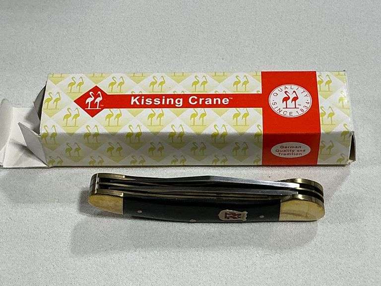 Kissing Cranes 2-blade knife ROSTFREI image