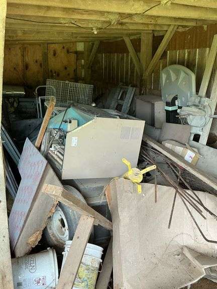 Contents of west side of the barn image