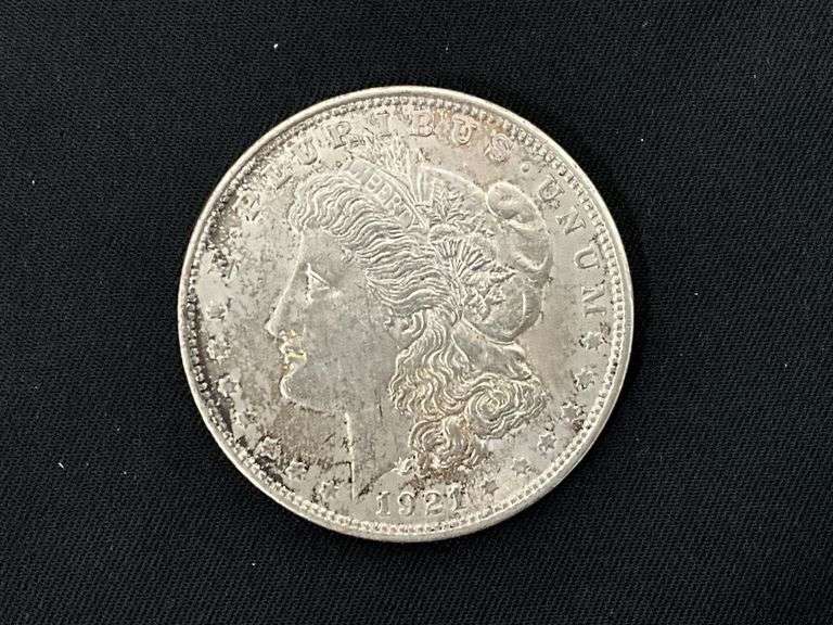 1921 Morgan silver dollar image