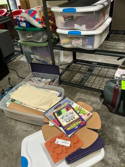 Crafts supplies, fabric, yarn image