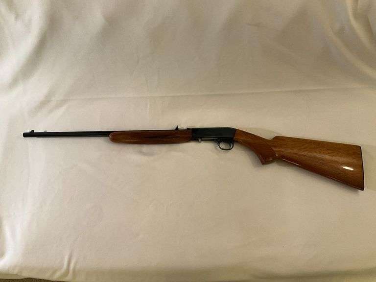 Browning Arms Made in Belgium .22 LR, breech fed, 19" barrel, semi-automatic, grade 1 image