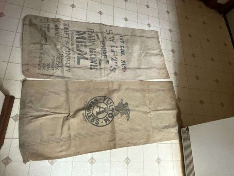 2 vintage feed sacks image