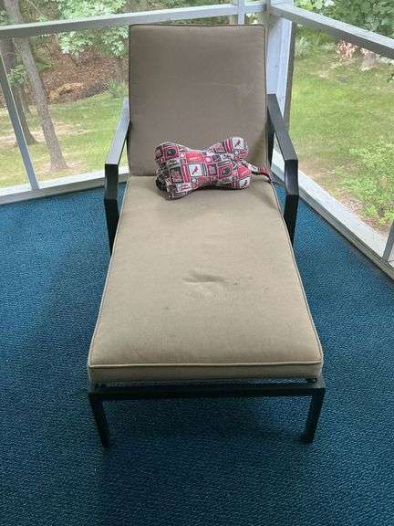 Patio lounger with cushion image