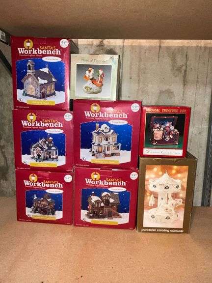 Santa's Workbench Towne Series village. image