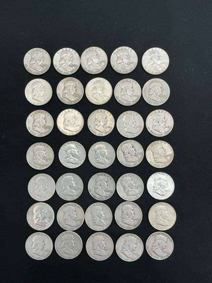 35 Franklin half dollars image