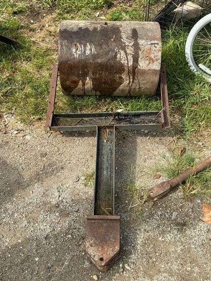 Homemade yard roller, 24" W image