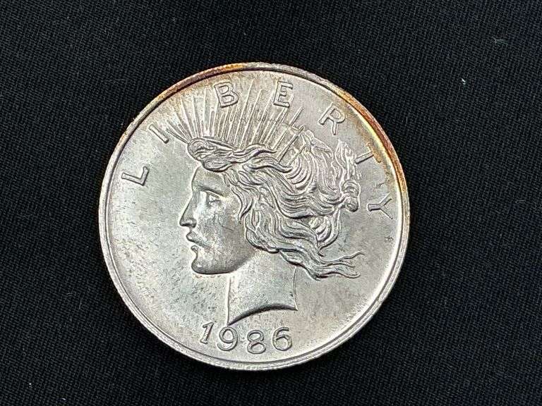 1986 Liberty Silver Trade Unit one troy oz. image