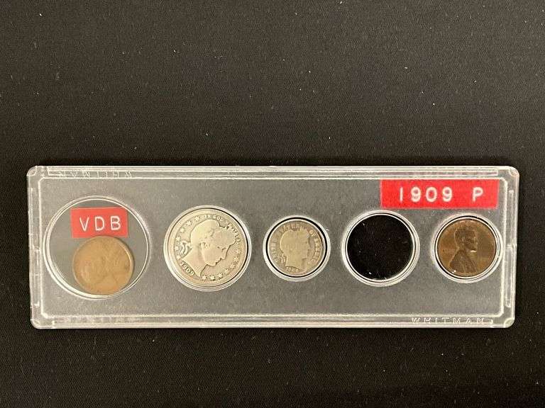 1909 penny extra fine, 1909 VDB penny fine image