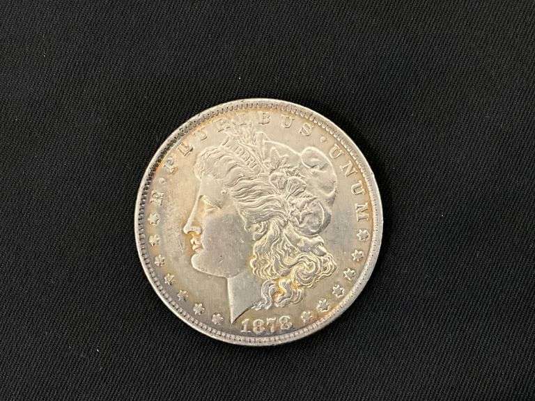 1878 Morgan silver dollar image