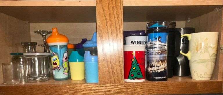 Sippy cups, insulated mugs, coffee mugs, stemware, etc. image