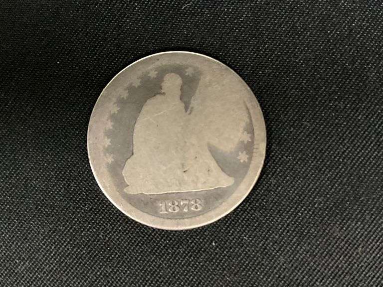 1878-CC quarter, rare date image