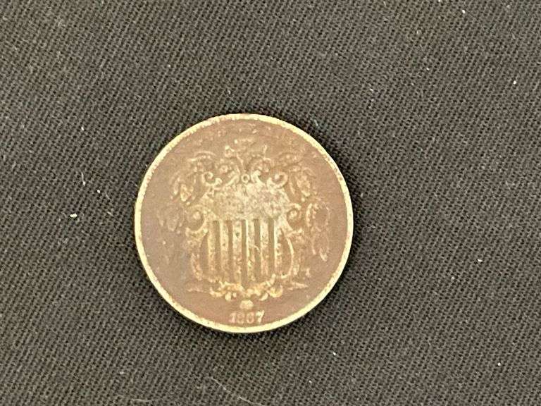 1867 shield nickel image
