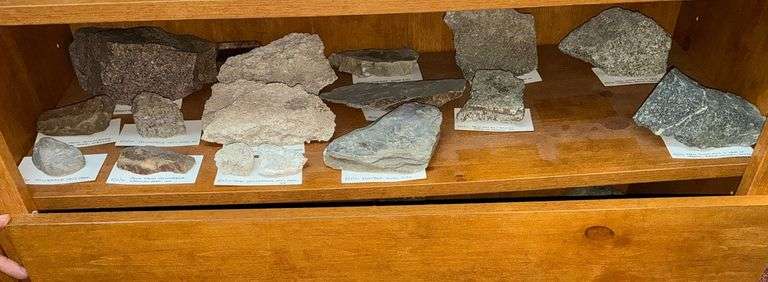 Rock collection from Yellowstone, Montana, Washington State, etc. image