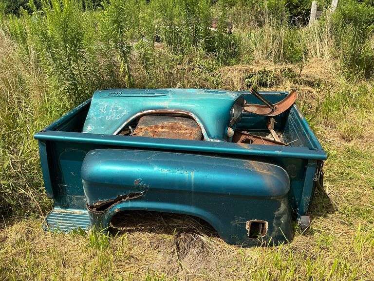 1955-57 Chevrolet truck 6' bed, step side, feeders, 2 hoods, etc. image