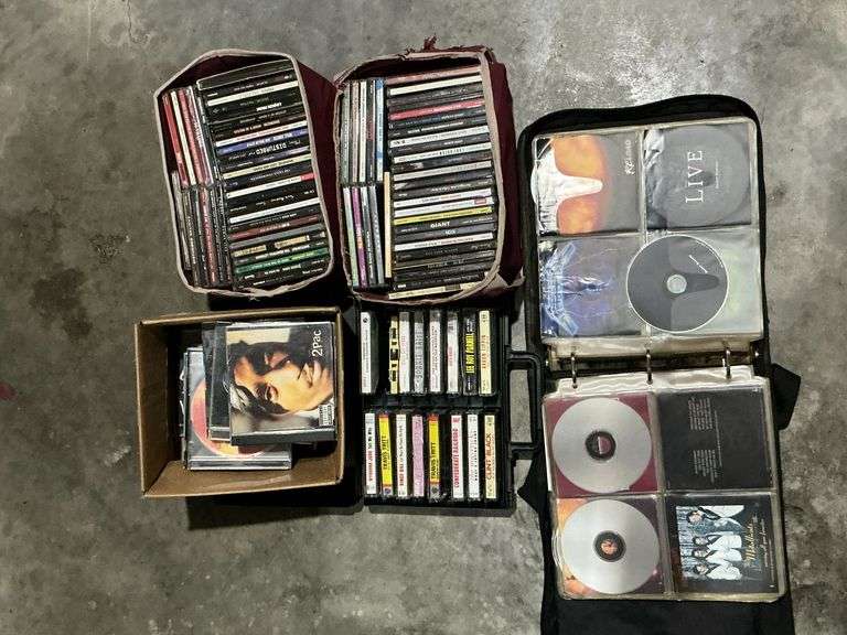 Lots of CDs and cassettes image