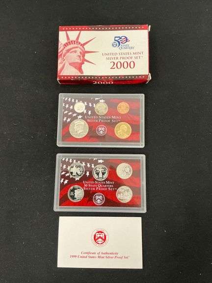 2000 50 State Quarters U.S. Mint Silver Proof Set image