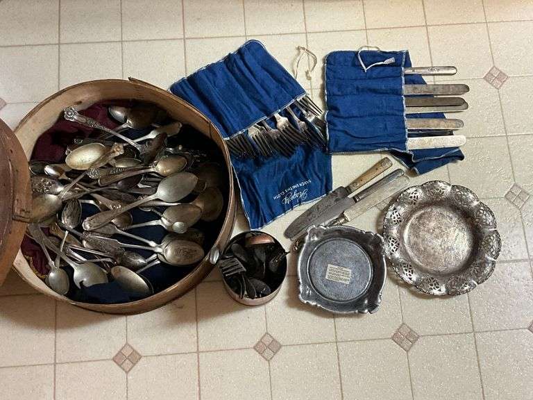 Selection of vintage flatware image