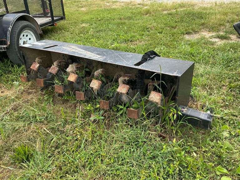 Tiller quick attach hookup for most skid steers image