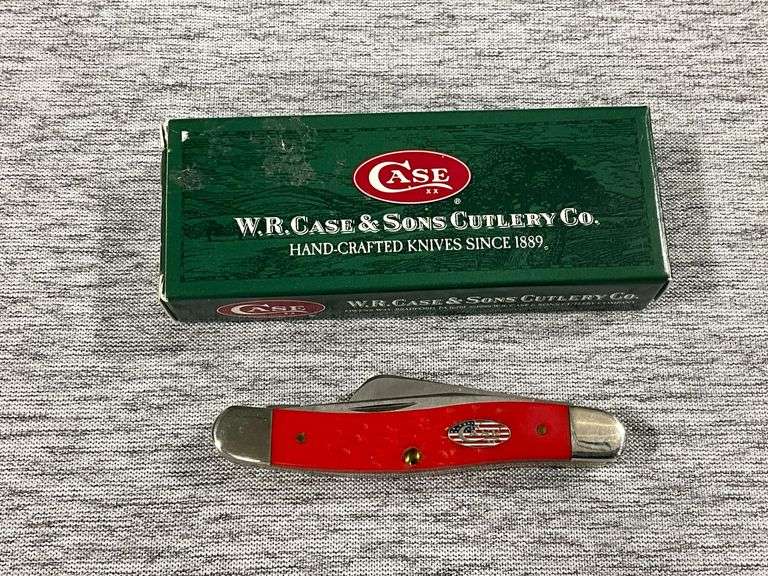 Case XX Stockman FRENG RED 6318SS flag insert 3-blade knife image