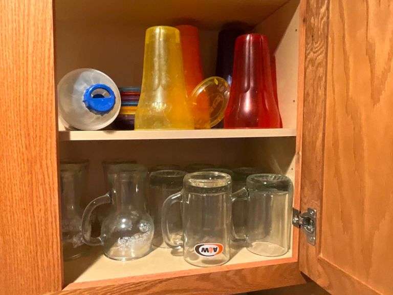 Coca Cola glasses, A&W image