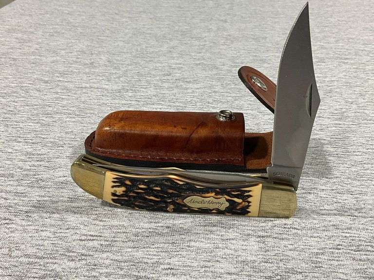 Schrade Uncle Henry 2-blade No. 227UH with leather sheath image