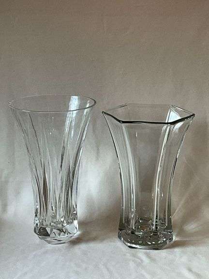 Crystal vase, 11" T image