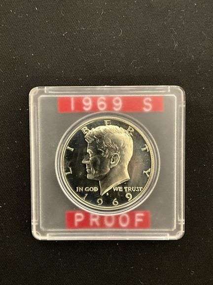1969-S clad Kennedy half dollar proof image