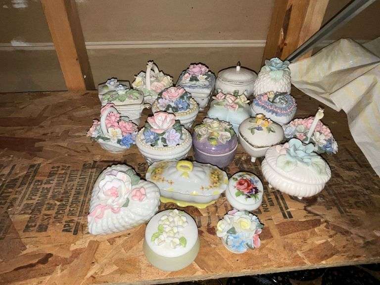 Collection of trinket boxes image