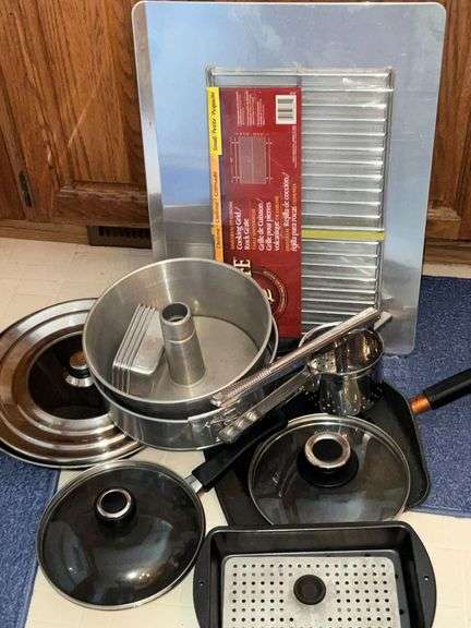 Angel food cake pan, grill pan, springform pan, cookie sheet image