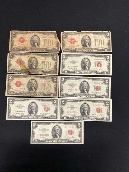 9 Monticello $2 bills image