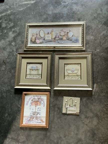 Bathroom art, up to 23" x 11" image