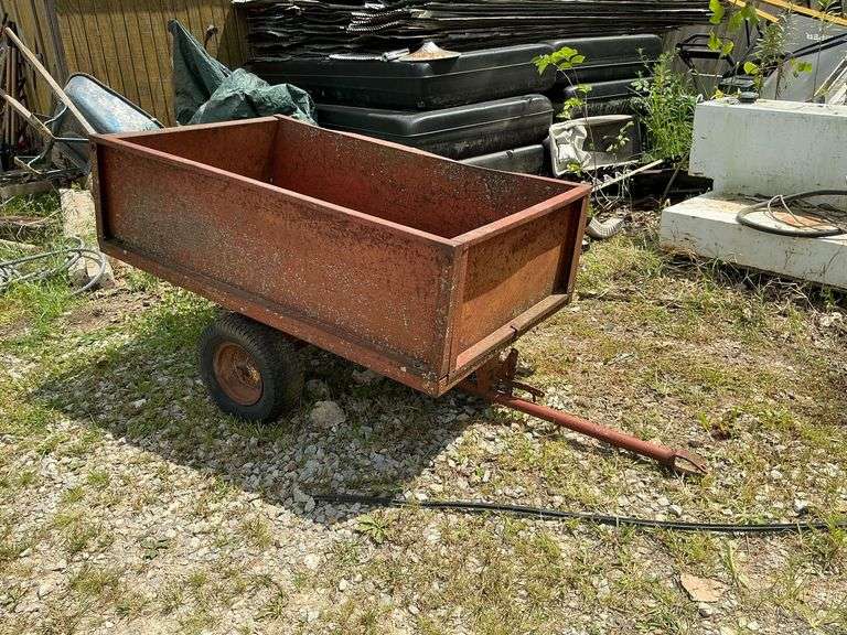 Garden cart, tilt bed, 36" W x 60" D x 15" T image