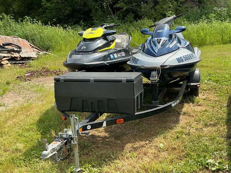 2012 SeaDoo RXT jet ski 1300cc super charge, 2004 SeaDoo GTX 800cc fuel injected, both in working condition per seller image